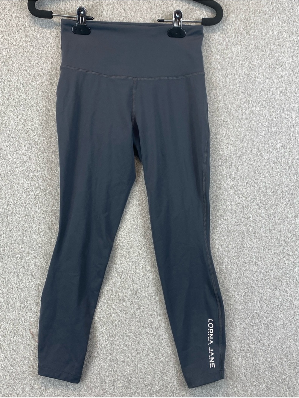 Lorna Jane High Waisted Cropped Leggings Womens XS Activewear Yoga Pants Gray